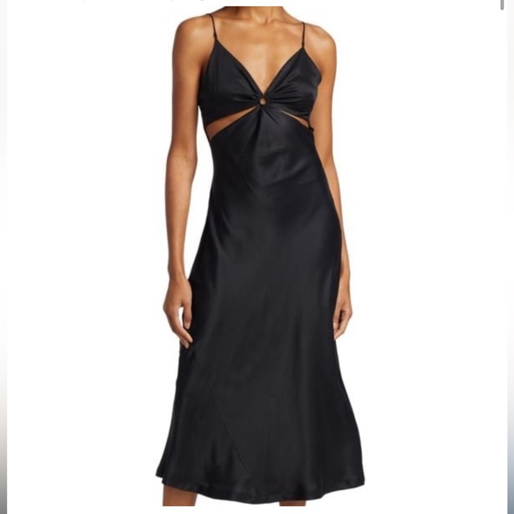 Simkhai Eliza Essential Slip Dress (blk)